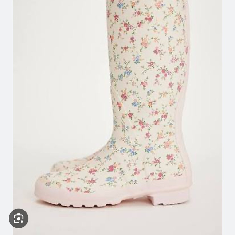 LoveShackFancy Floral hunter boots